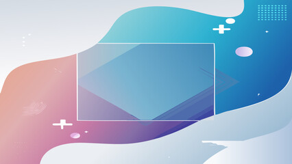 Fototapeta premium Abstract blue pink Background