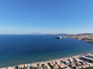 Naklejka premium Aerial view of beautiful landscape