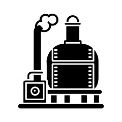boiler tank vector art illustration.