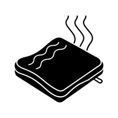 heating pad vector art illustration.