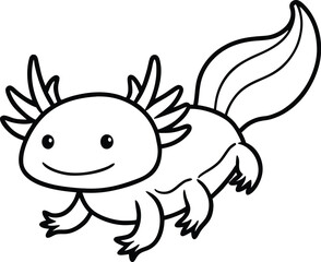 Fototapeta premium Cute, funny green cartoon dragon character illustration with a happy smile