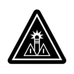 warning alert sign vector art illustration.