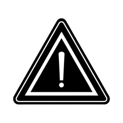 warning sign vector art illustration