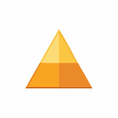 Abstract illustration of a pyramid divided into segments with color variations