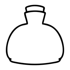 traditional clay bottle of japanese sake