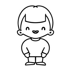 happy modern japanese man laughing