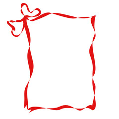 Red Ribbon Frame