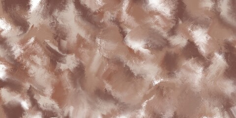 Abstract texture, background. Horizontal backdrop. Creative projects, design. Soft, warm brown tones, beige, with gentle brush strokes, bright, smooth, subtle, painterly effect.