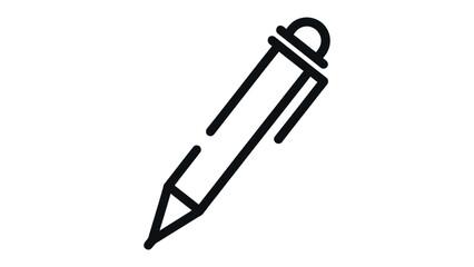 Fototapeta premium The Pen's Imprint: Simple pen, the perfect instrument for communication, sketching, and more, against a classic backdrop.