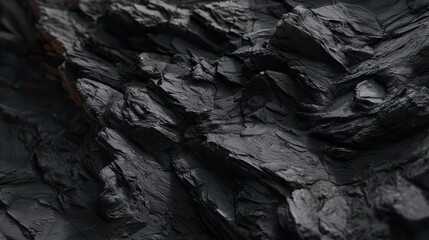 Black rock texture background, versatile for outdoor and design projects.