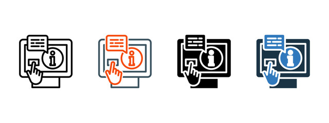 Self Service multiple icon style vector illustration
