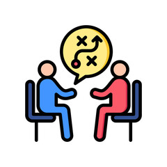 Consulting Strategy lineal color icon