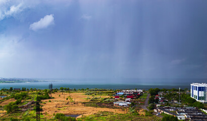 Heavy rains have hit the lake and the surrounding area