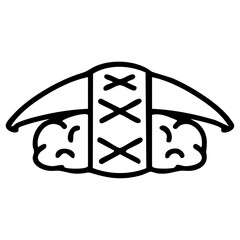 japanese ikura sushi and rice