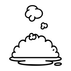 steaming hot  japanese pastry food snack