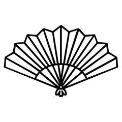 traditional open  japanese folding fan