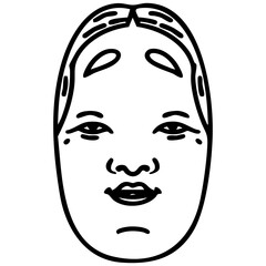 japanese koomoto traditional theatre mask