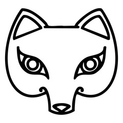 japanese kitsune traditional fox mask