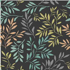 seamless pattern with leaves