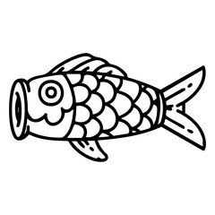 japanese koi carp paper flag