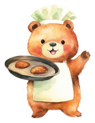 Naklejka premium PNG Cartoon animal cute food.