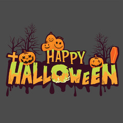 halloween background with pumpkin