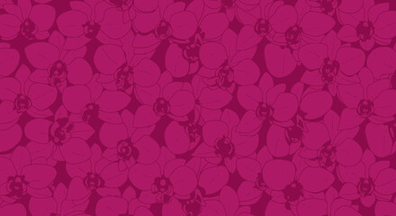 Dark pink orchid pattern