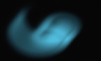 Abstract blue shape on dark background with blurred motion effect