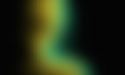Abstract dark background with green, yellow and black colors and vertical lines