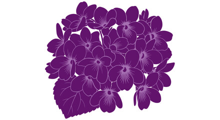 Obraz premium Purple flower cluster