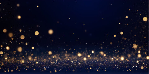 Christmas Bokeh Light Effect on Dark Background – Sparkling Holiday Wallpaper for Elegant Festive Decoration