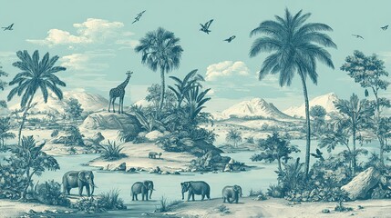 Blue energy crystal on dark altar emitting mystical waves with glowing lotus flowers and swirling particles