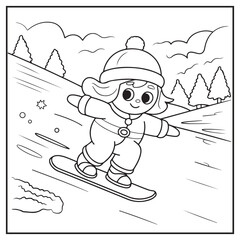 Naklejka premium Christmas Bells Coloring Pages
