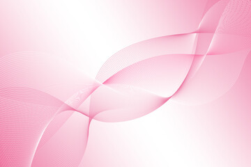 ピンクの波形ライン　アブストラクト背景04