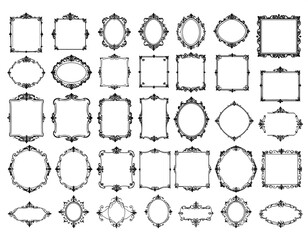 Collection of decorative frames (6)