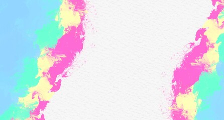 watercolor ink paint splash white background abstract texture artistic brush grunge colorful for business flyer template