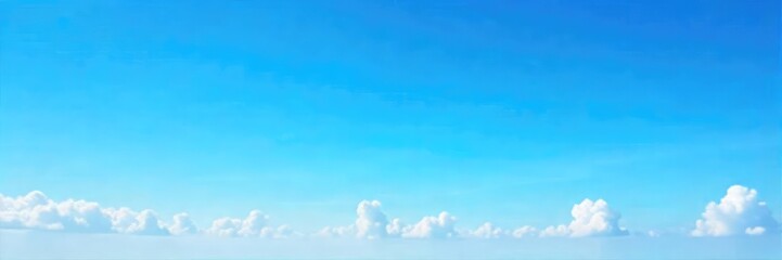 A vibrant blue sky stretches endlessly overhead, a breathtaking expanse of clear, cloudless azure Perfect for backgrounds, travel, serenity, and nature themes , atmosphere, sky