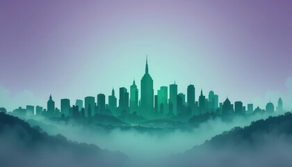 A Dreamy and Atmospheric Urban Landscape, Rendered in a Soft and Ethereal Style with a Touch of Mystique