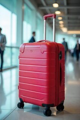 Stylish Green & Pink Suitcase Smooth Rolling Wheels, Multiple Compartments, Perfect for Weekend Getaways and Travel