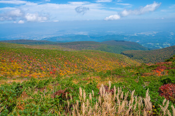秋の安達太良山