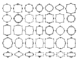 Collection of decorative frames