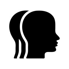 Abstract representation of multiple identities or perspectives, a complex human profile