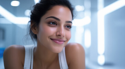 young beautiful gorgeous woman smiling