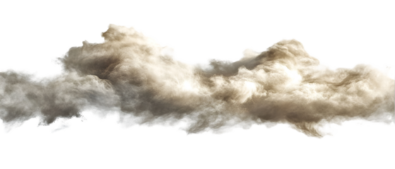 Dramatic dust storm cloud sweeps across sky creating atmospheric haze and obscuring vision with powerful natural forces