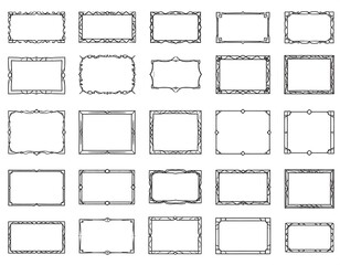 Collection of decorative rectangular frames (1)