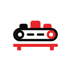 Conveyor Belt Icon for Production and Assembly Line Process
