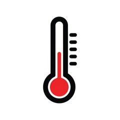 Thermometer Icon Indicating Hot Temperature