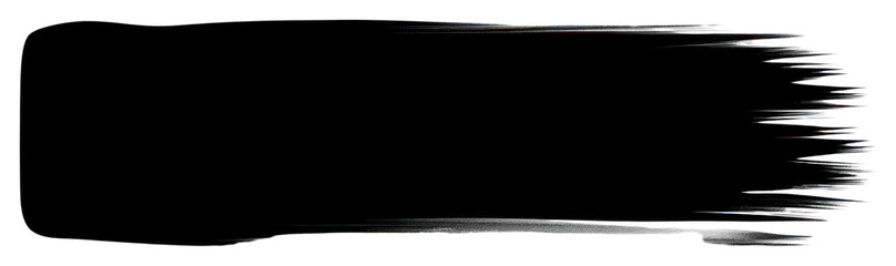 Obraz premium PNG Black rectangle brush line