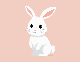 White easter rabbit