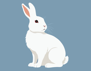White easter rabbit